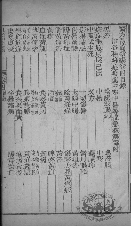 医方易简新编  卷4-5 封面