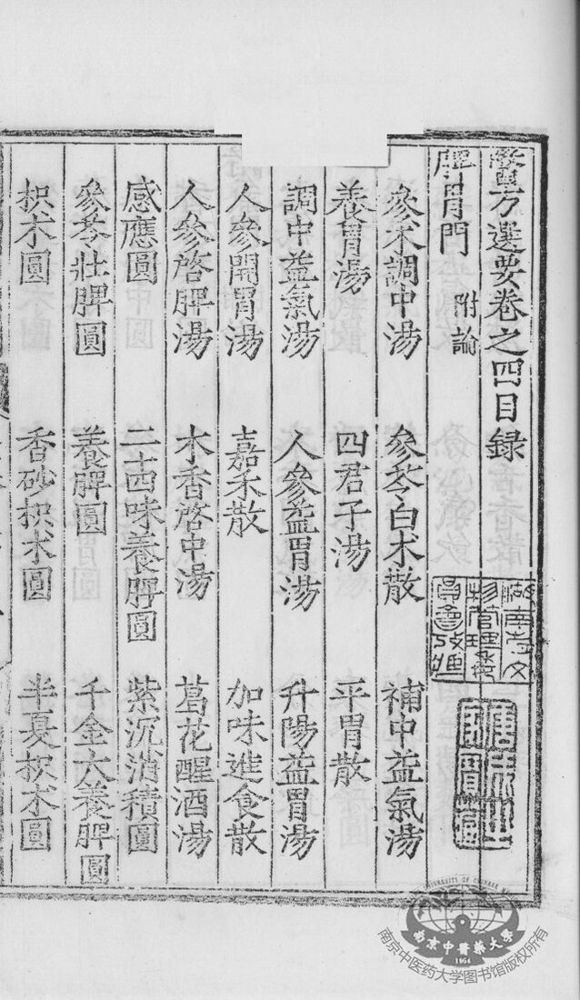医方选要  卷4 封面