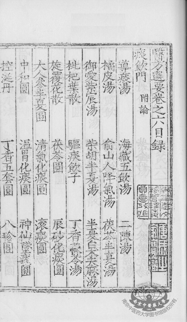 医方选要  卷6 封面