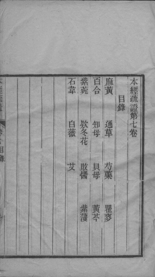本经疏证  卷7-8 封面