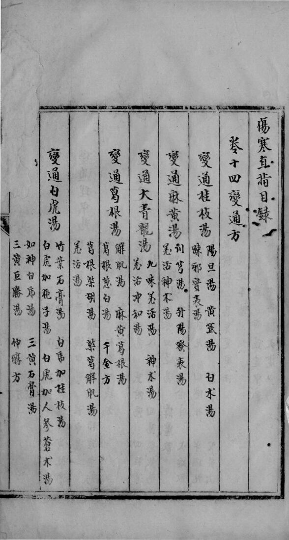 伤寒直指  卷14 封面