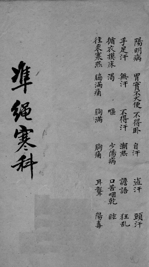 伤寒证治准绳  3 封面