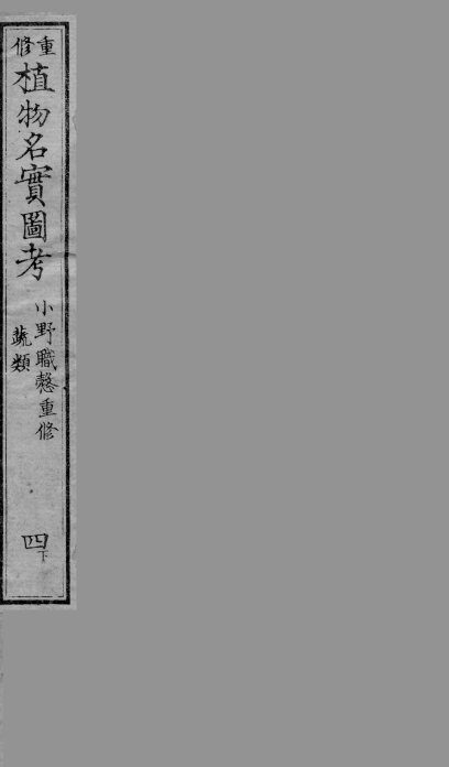 植物名实图考  4  下 封面