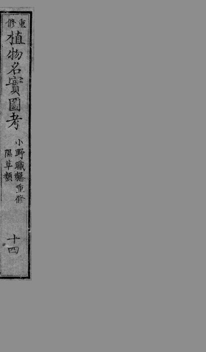 植物名实图考  14 封面