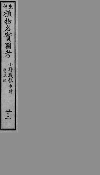 植物名实图考  23 封面