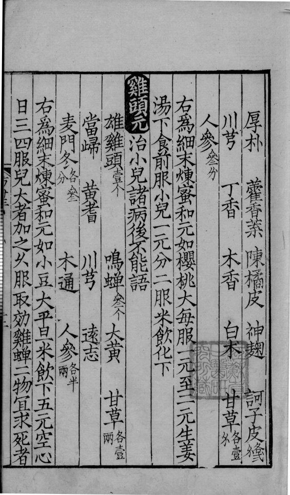 鸡峰普济方  卷24 封面