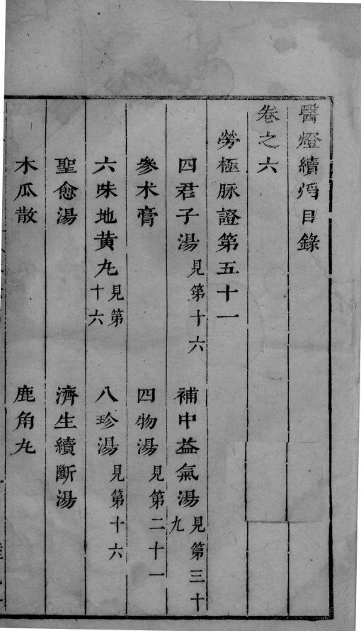 医灯续焰  卷6 封面