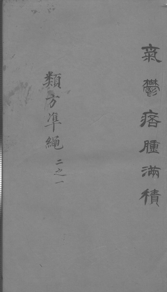 杂病证治类方  卷2  下 封面