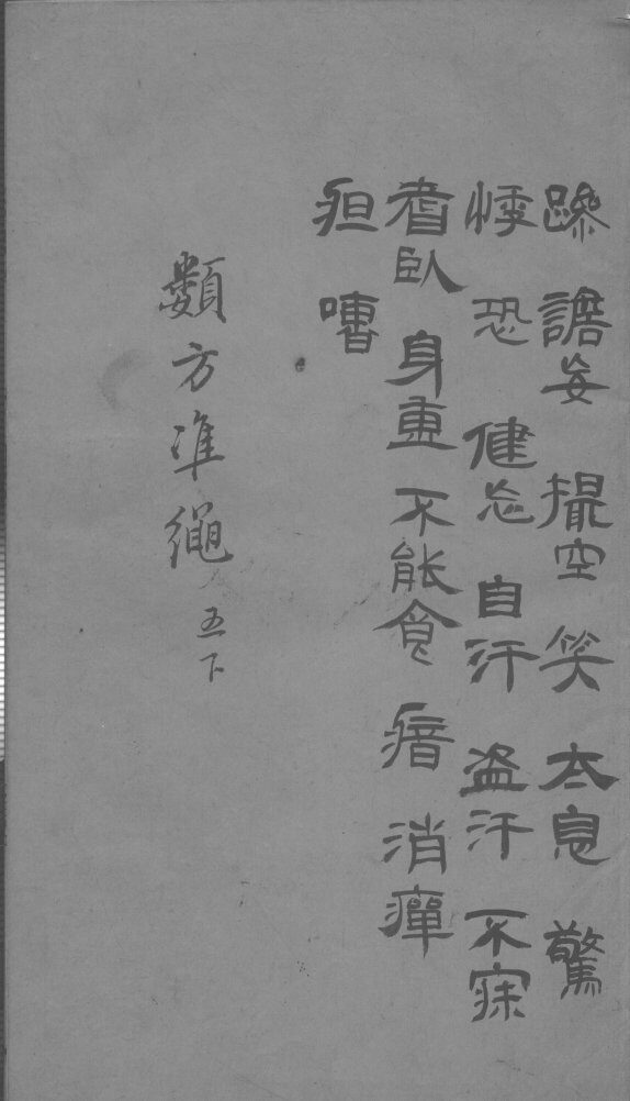 杂病证治类方  5卷  下 封面
