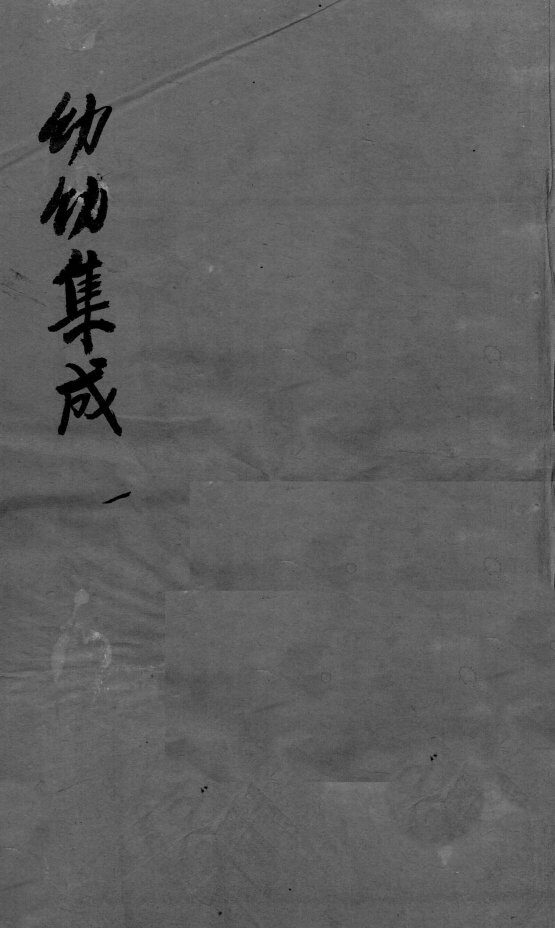 幼科集成  1 封面