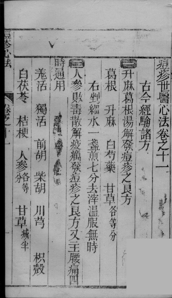 痘疹世医心法  2  卷11-12 封面