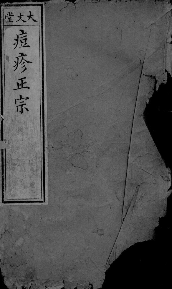 痘疹正宗  上 封面