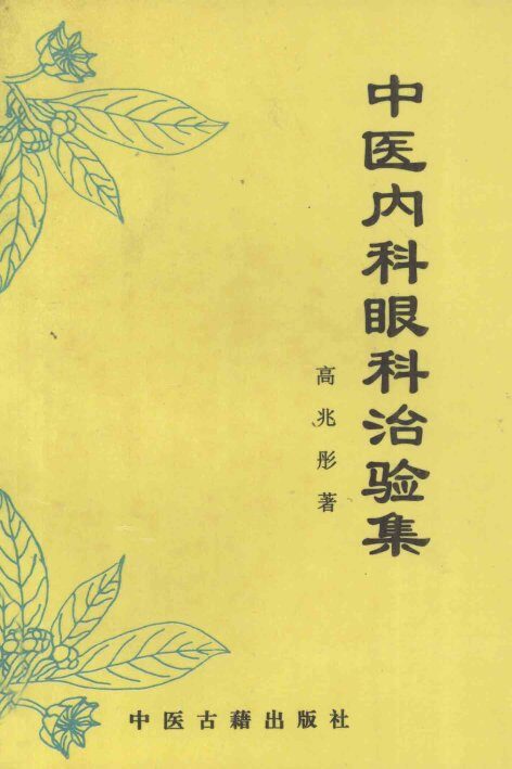 中医内科眼科治验集 封面