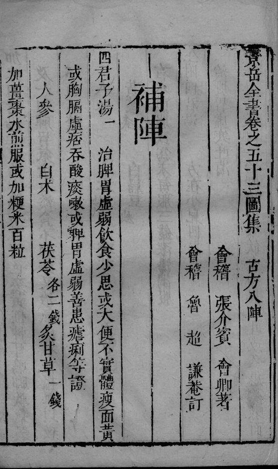 景岳全书  2  卷53 封面