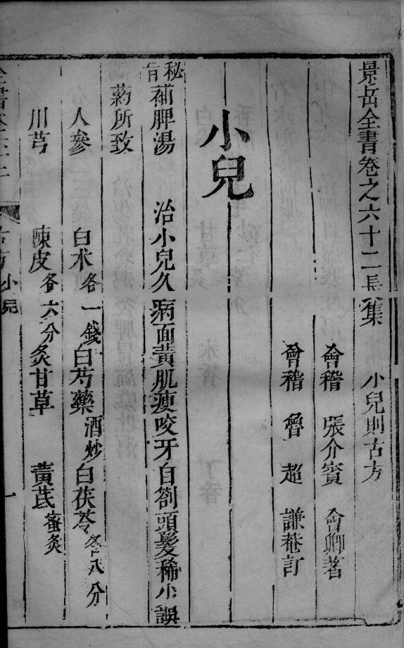 景岳全书  2  卷62 封面