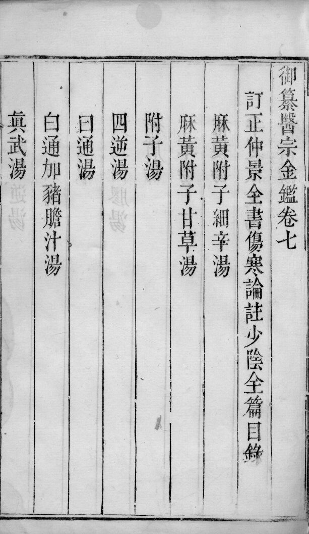 医宗金鉴  卷6 封面