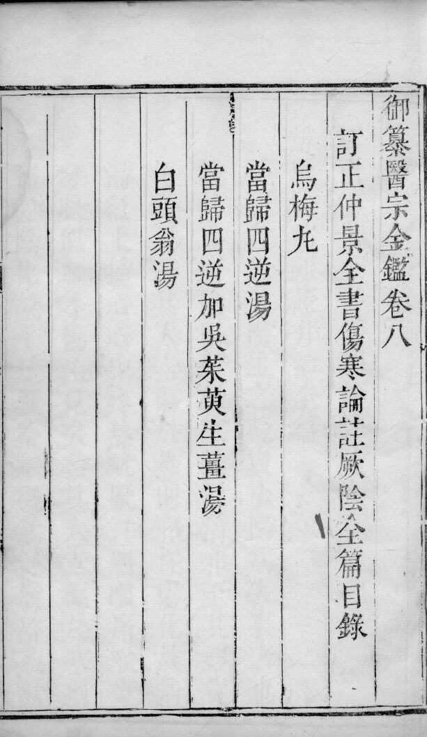 医宗金鉴  卷8 封面