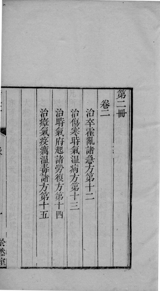 六醴斋医书  卷2-3 封面