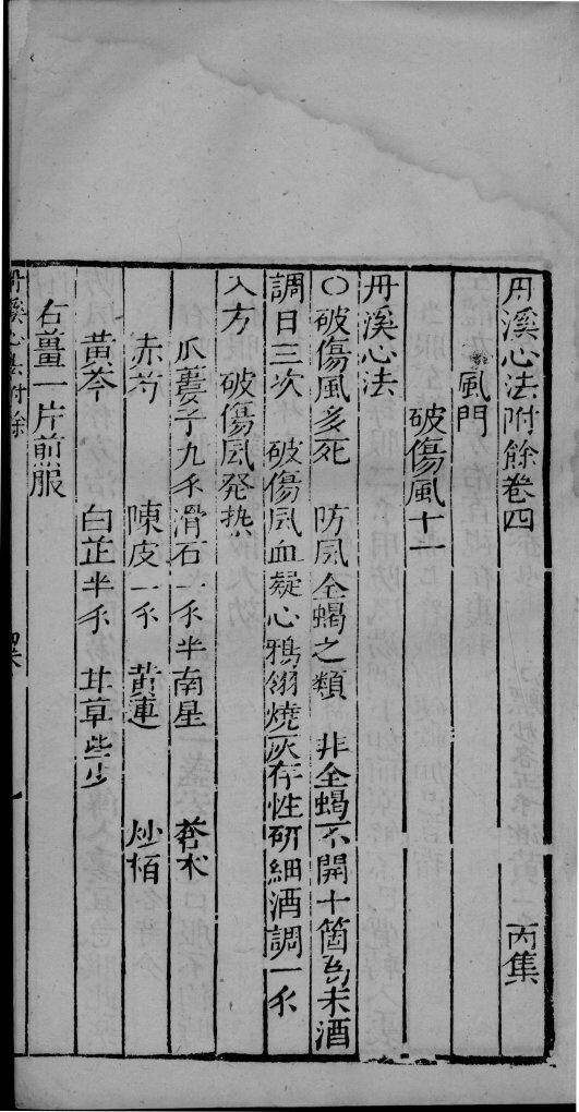 丹溪心法附余  卷4-5 封面