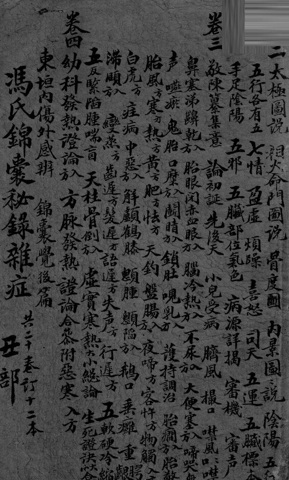 冯氏锦囊秘录  卷2-4 封面