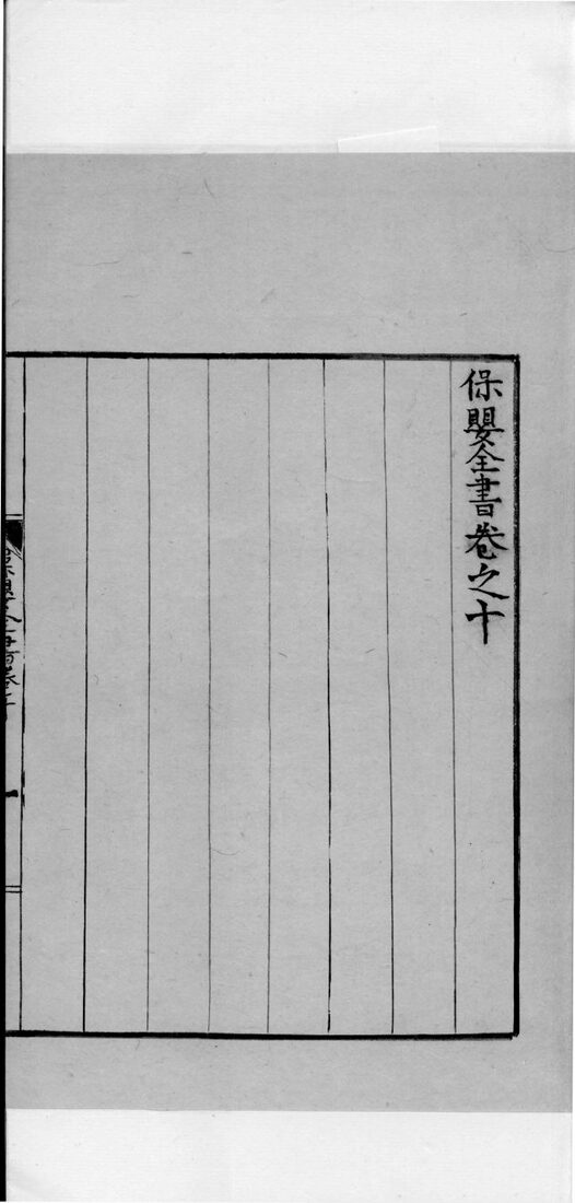 保婴全书  卷10 封面