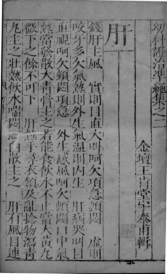 幼科证治准绳  8 封面