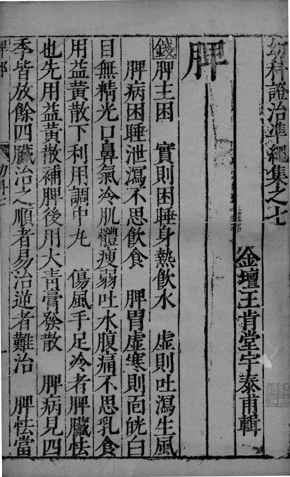 幼科证治准绳  27 封面