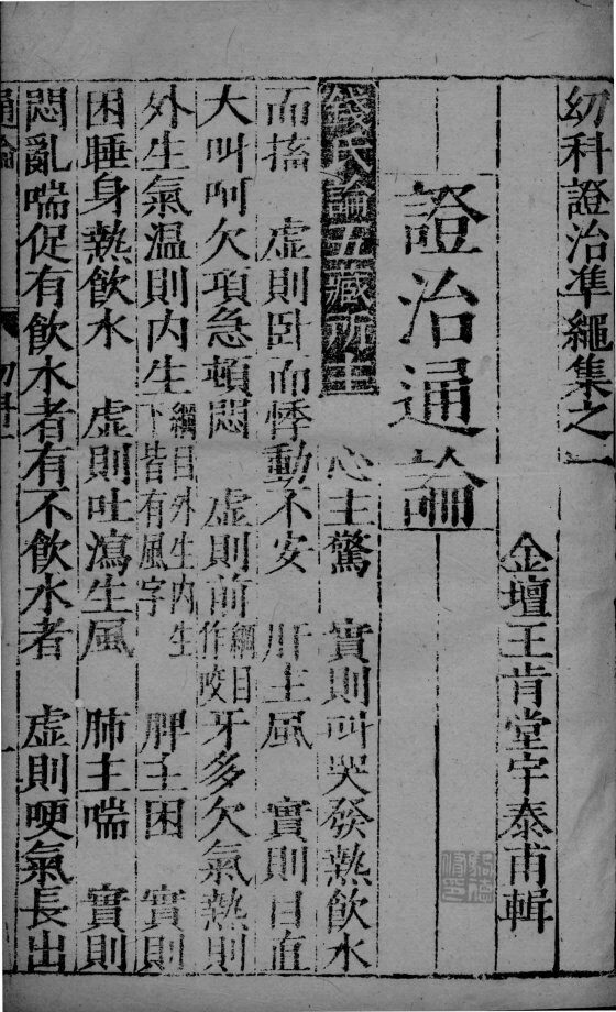 幼科证治准绳  44 封面