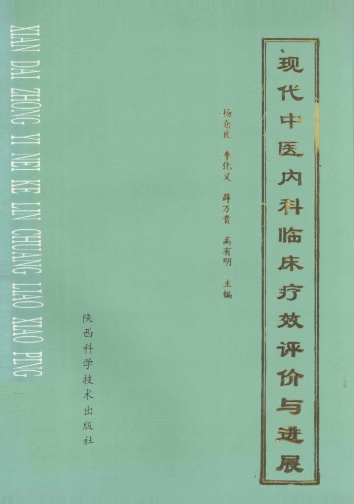 现代中医内科临床疗效评价与进展 封面