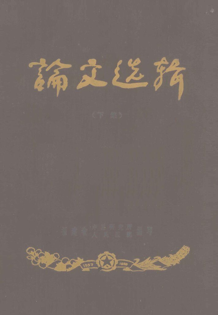 论文选辑  下 封面