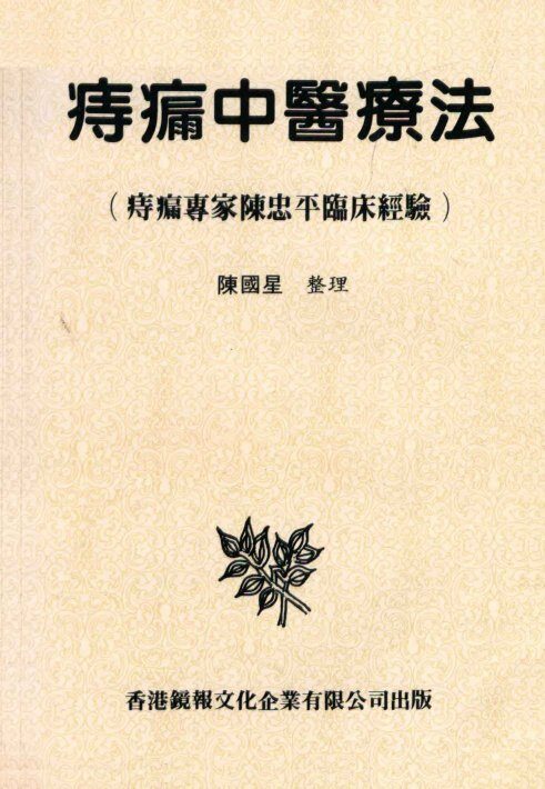 痔瘘中医疗法  痔瘘专家陈忠平临床经验 封面