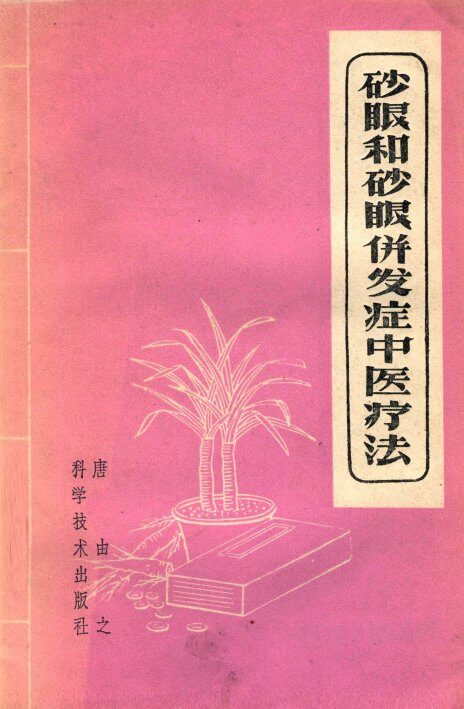 砂眼和砂眼并发症中医疗法 封面