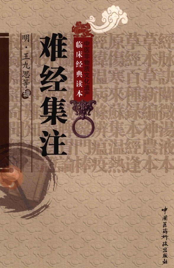 中医非物质文化遗产临床经典读本  难经集注 封面