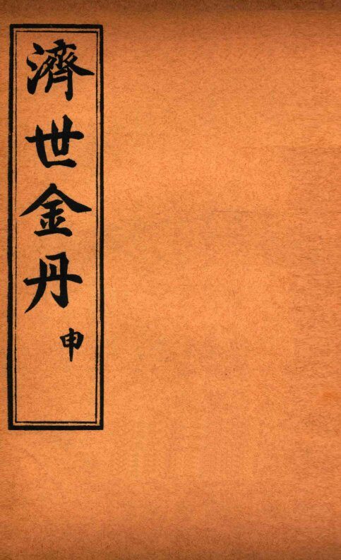 孚佑帝君  济世金丹  申 封面