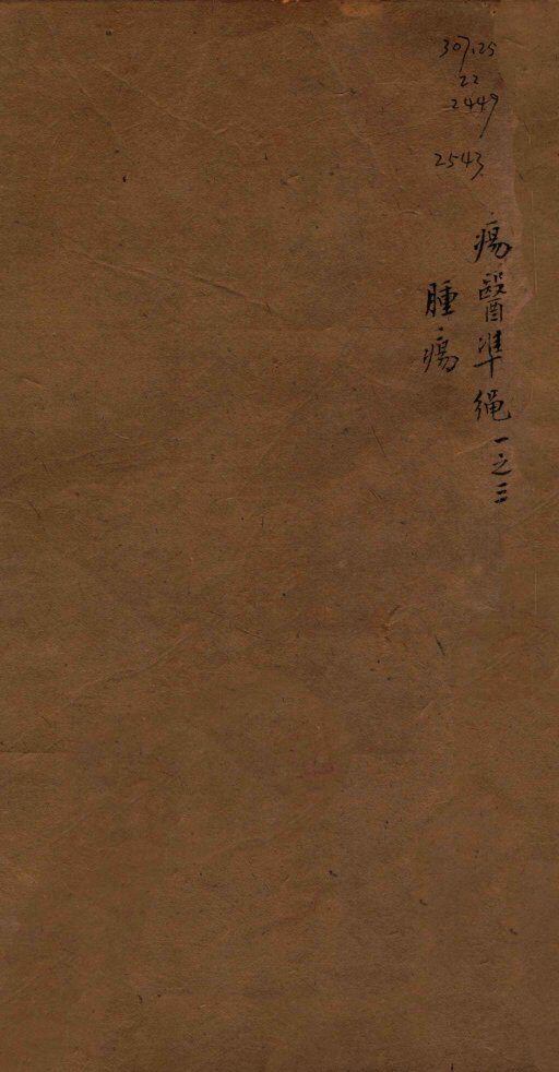 痬医准绳  卷1  3 封面