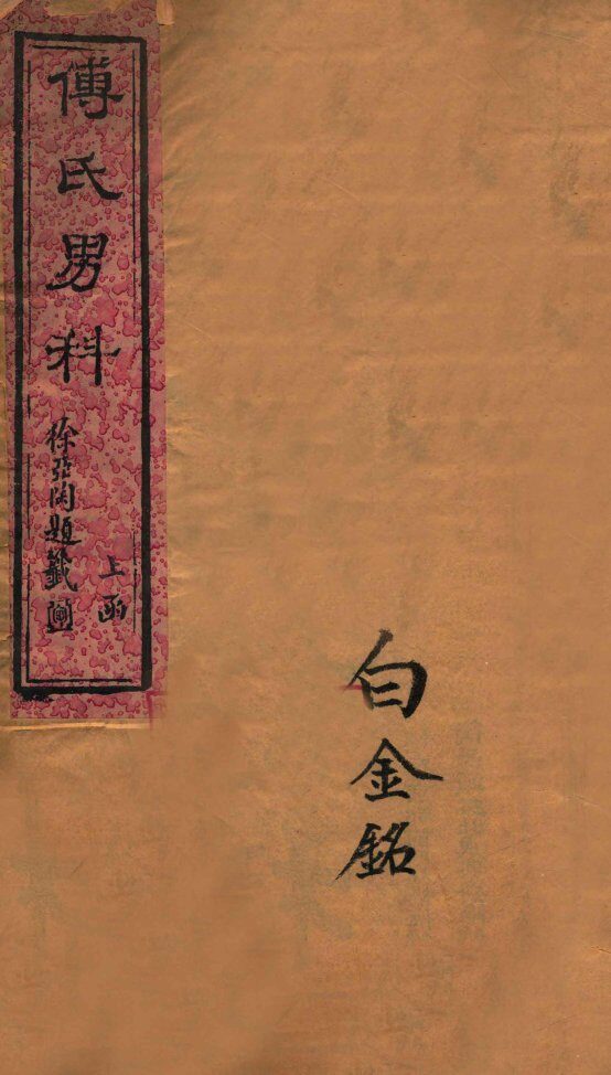 付青主男科  上 封面