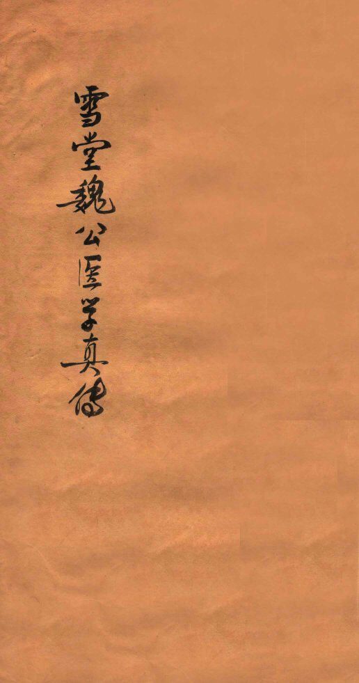 雪堂医学真传  卷1-2 封面