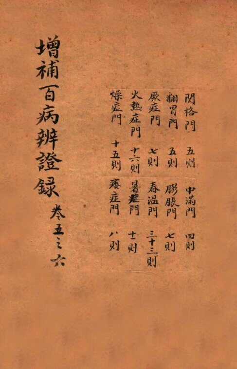 增补百病辨证录  卷5-6 封面