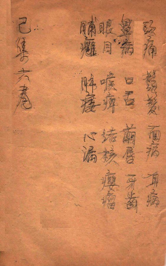 寿世保元  己集6卷 封面