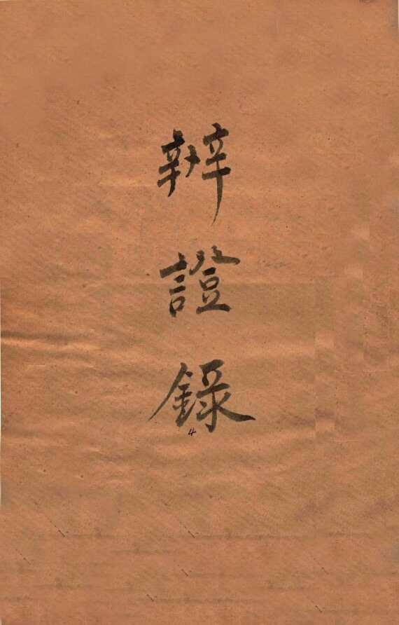 辨证录  卷1 封面