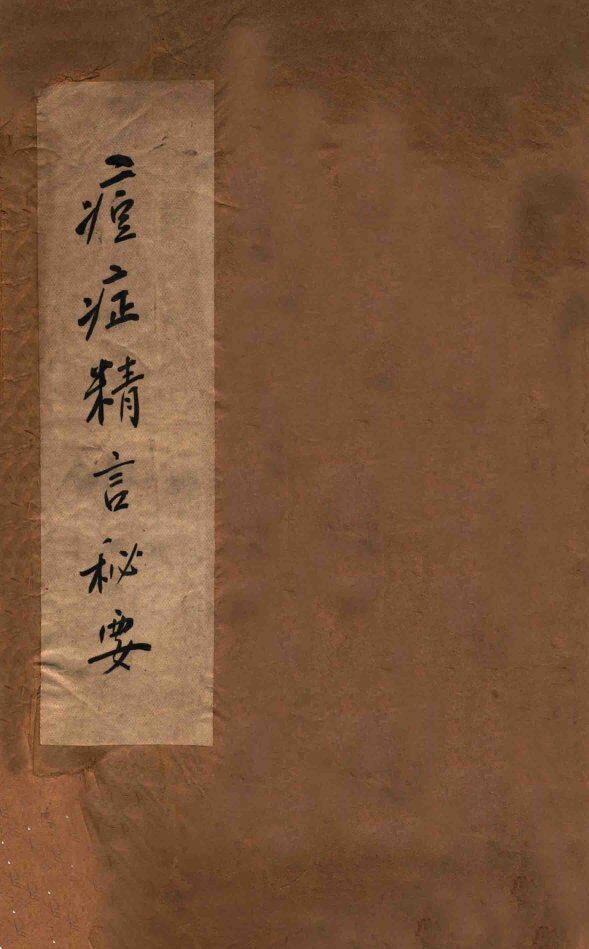痘症精言秘要  卷1-3 封面
