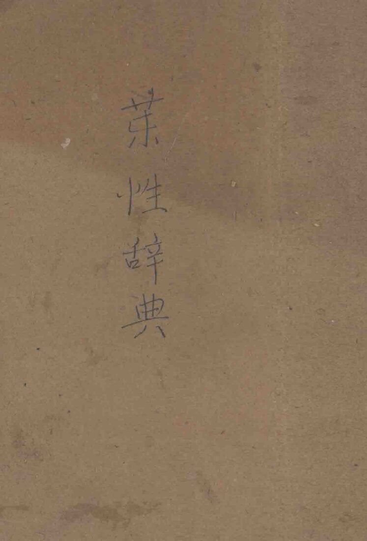 药性辞典 封面