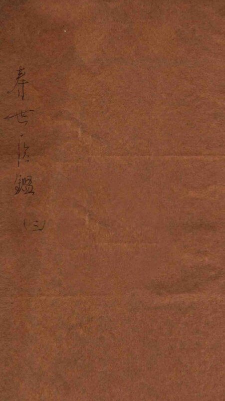 寿世医鉴  下 封面
