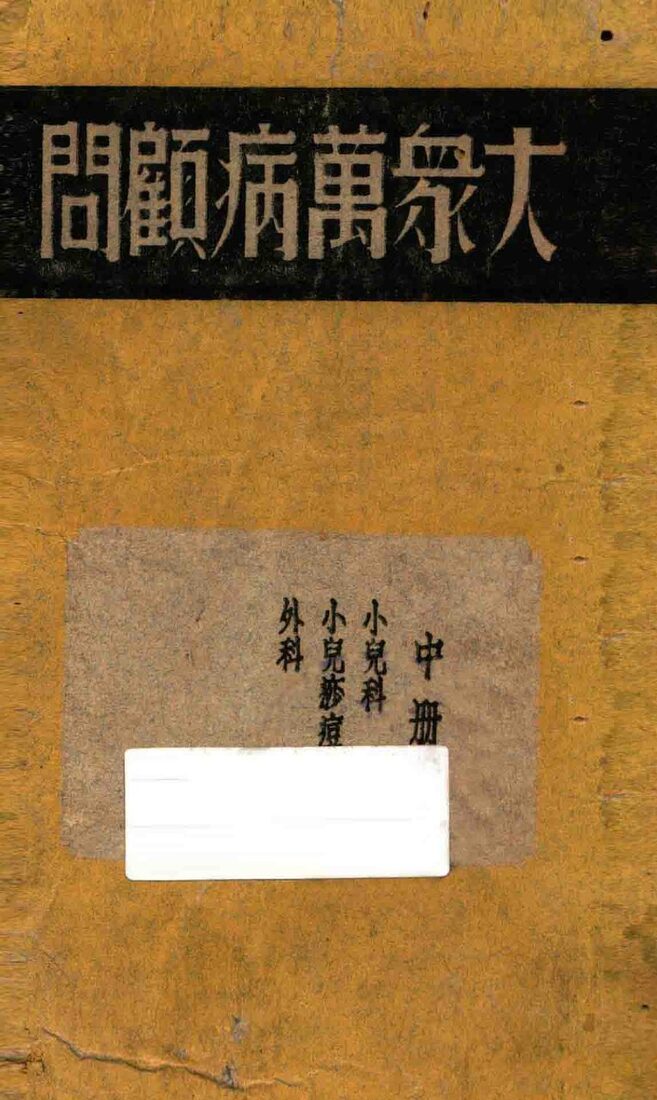 大众万病顾问  中 封面