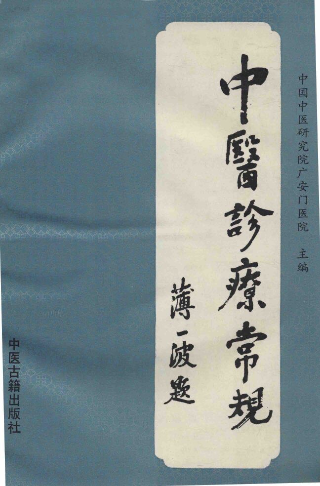 中医诊疗常规 封面